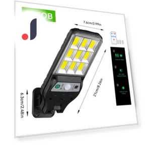 Solar Wall Lamp with Motion Sensor — Outdoor Security & Flood Lighting, AutoSphere