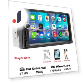2 Din Car Radio with HD 7 Touch Screen — Car Installation Essentials, AutoSphere