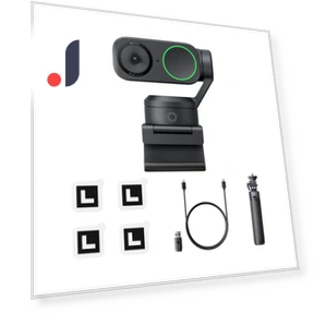 AI Gesture-Controlled PTZ 4K Webcam with Tripod — Camcorder Accessories, Insta360