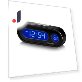 Car Thermometer Clock with LCD Monitor — Clock, Motorgo