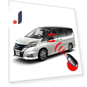 Dedicated Smart Key for Mirror Storage — Keyless Entry, Samurai Japan