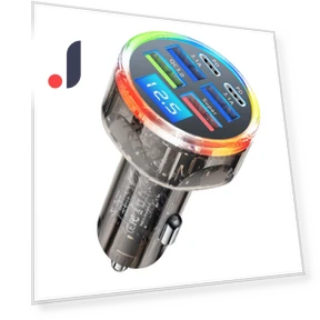 Digital Smart Car Charger with Voltage Display — Vehicle Power Solutions, NyPhoenix Auto