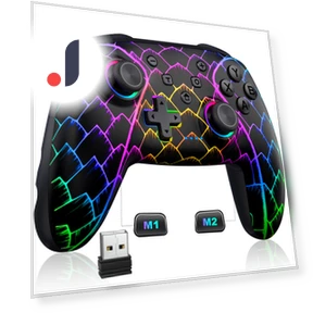 Pro Controller with Gyroscope, Macro, Rear RGB Backlight — Gaming Controllers, DOKI DOKI MARKET