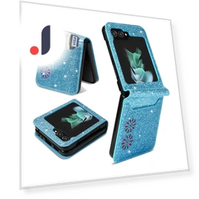 PU Leather+PC Card Slot Case Laser Carving Glittery Starry Style Phone Cover — Flip Cases, Smartwatch 2025