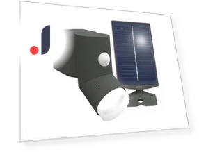 Simple Style Sensor Solar-Powered Light — Outdoor Security & Flood Lighting, MUSASHI