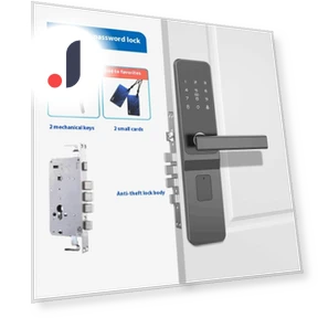 Smart Door Lock with Temporary Password and Bluetooth Remote — Smart Home Security, Lucky Lemon