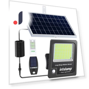 Solar Light with Motion Sensor — Outdoor Security & Flood Lighting, Intelamp