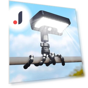 Solar Outdoor Light with Motion Sensor and Flexible Tripod — Outdoor Security & Flood Lighting, YC Direct