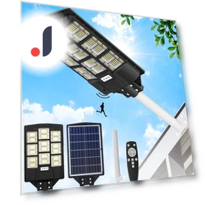 Solar Street Light with Motion Sensor — Outdoor Security & Flood Lighting, SAMURAI STYLE