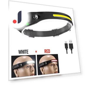 USB Rechargeable LED Sensor Headlamp — Flashlights, Dream Garage
