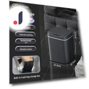 Waterproof Smart Trash Can with Automatic Lid — Kitchen Cans, Polaris star