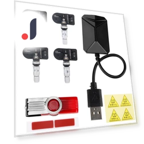 Wireless TPMS with 4 Sensors — TPMS Sensor Replacements, LEEPEE Automotive Parts
