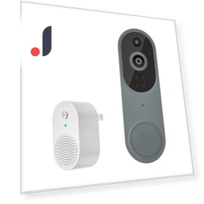 1080p Video Doorbell with AI Motion Detection — Smart Home Security, electronic