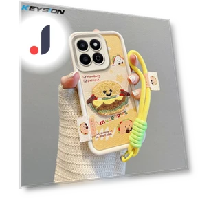 Cartoon Cute Plush Phone Case with Lanyard — Phone Accessories, KEYSION