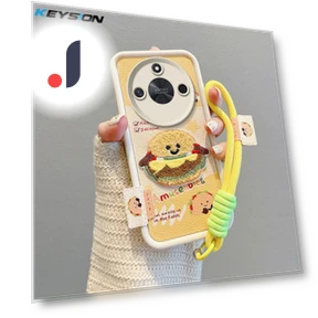 Cartoon Cute Plush Phone Case with Lanyard — Protective Cases, KEYSION