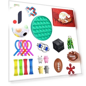Christmas Silicone Sensory Decompression Desktop Puzzle Toy — Executive Desk, Wnzdswn