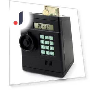 Digital Coin Counting Piggy Bank Robot — Savings & Piggy Banks