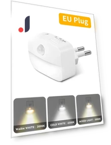 Motion Sensor Socket Plug-in LED Night Light — Night Lights, DC-HOME-3