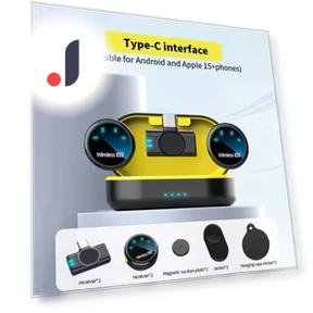 Portable Wireless Lavalier Magnetic Microphone — Microphones, ZFSZ Studio