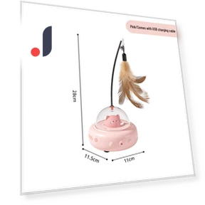 Smart Interactive Laser and Feather Cat Toy — Cat Playthings, the BAY