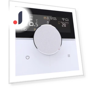 Smart Thermostat WiFi Color Screen Full Touch Knob Control Programmable Home Thermostat for Wall — HVAC Controls, Fishine