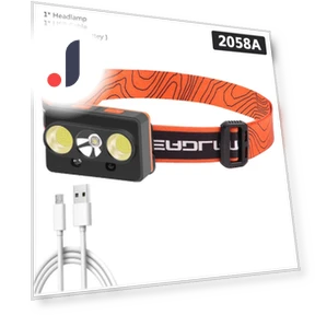 Touch LED Headlamp with Built-in USB Rechargeable Battery — Flashlights, Linda Hong