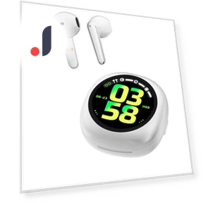 TWS Earbuds with Display — In-Ear Headphones, Rainbuvvy