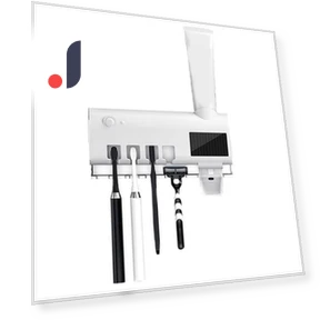 Wall Mounted Smart Toothbrush Holder with UV Cleaner and Toothpaste Dispenser — Toothbrush Holders, Health & Beauty PRODUCT