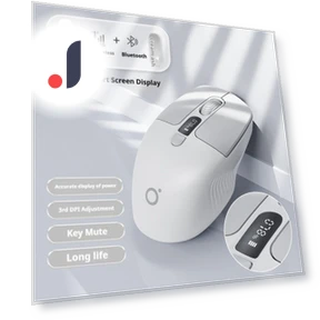 Wireless Bluetooth Mouse with Display — Mouse Pads, DC-HOME