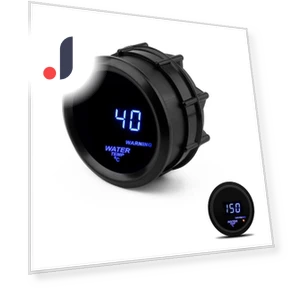 Digital Water Temperature Gauge Meter with Blue LED — Water & Oil Temperature, loverapple