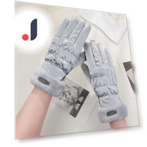 Mitten Gloves with Full Fingers and Bear Design — Gloves & Mittens, Liingyimn