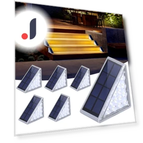 Outdoor Solar Stair Lights — Outdoor Security & Flood Lighting, SAMURAI STYLE
