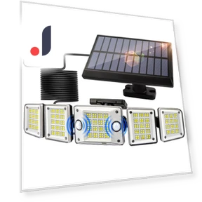 Solar Outdoor Motion Sensor Light — Outdoor Security & Flood Lighting, SAMURAI STYLE