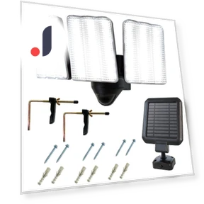 Solar Sensor 1800 Outdoor Security Entryway Lighting — Outdoor Security & Flood Lighting, DAISHIN
