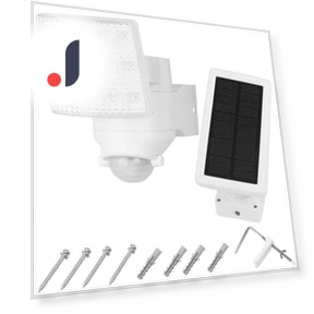 Solar Sensor Motion Sensor Light — Outdoor Security & Flood Lighting, SAMURAI STYLE