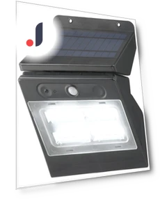 Solar Sensor Removable White Light Panel — Outdoor Security & Flood Lighting, SAMURAI STYLE
