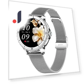 Women's Smart Watch Bracelet with Bluetooth Calling and Health Monitoring — Wearable Accessories, ESTG