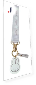 Smart Key Hand Strap with Miffy Face — Keyrings & Keychains, TOKYO selection