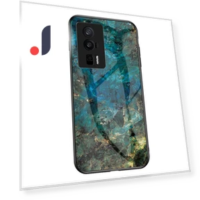 Tempered Glass+PC+TPU Case Marble Pattern Printing Protective Phone Cover — Phone Accessories, Smartwatch 2025