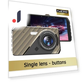 Touchscreen Car Dash Cam with Dual Lenses — Dashboard Cameras, JOHO