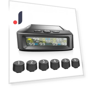 Truck Tire Pressure Monitoring System with Solar Charging — TPMS Sensor Replacements, Samurai Japan