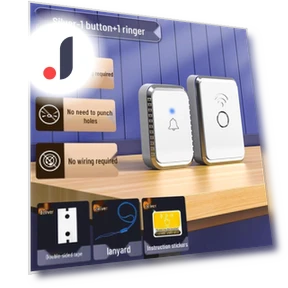 Wireless Waterproof Doorbell with Remote Control — Push Buttons, The Best Experience