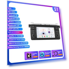 7-inch Android Car Radio with Voice Control and CarPlay — Stereo Receivers, OSSURET