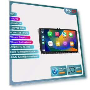 CarPlay 4G 9-Inch 2Din Android 13 Car Multimedia Player — Stereo Receivers, OSSURET