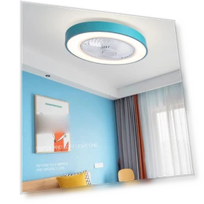 Smart Ceiling Fan with LED Light — Ceiling Fan Wall Controls, Decor Dream