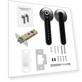 Smart Electronic Door Lock with Fingerprint — Smart Home Security, Decor Dream