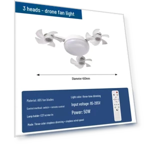 Smart Silent Ceiling Fan Light with Remote Control — Ceiling Fans, Value Vault