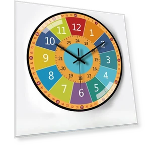 12-inch Automatic Synchronization Radio Wall Clock — Clocks, Window glass film