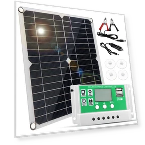20W 12V Monocrystalline Solar Panel Kit with PWM Charge Controller — Solar & Wind Power, 3d printing machine