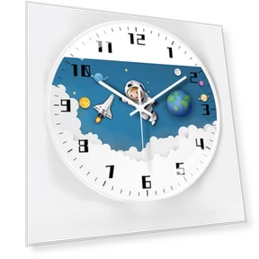 Creative Space Automatic Radio Clock with Timer — Clocks, Window glass film